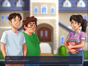 تحميل لعبة Summertime Saga بالعربي مهكرة اخر اصدار 2026 للاندرويد وللايفون من ميديا فاير